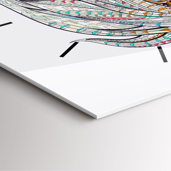 Reloj de pared cuadrado Ilustración de un caballo