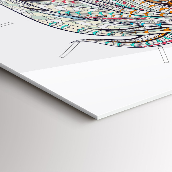 Reloj de pared cuadrado Ilustración de un caballo