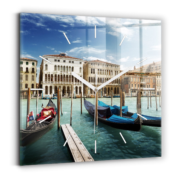 Reloj cuadrado Góndolas Venecia Italia