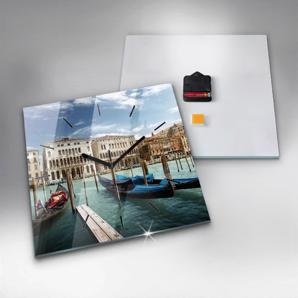 Reloj cuadrado Góndolas Venecia Italia