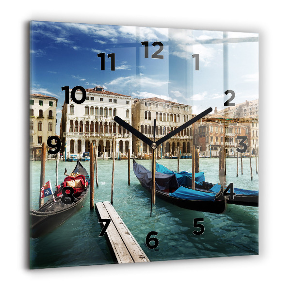 Reloj cuadrado Góndolas Venecia Italia