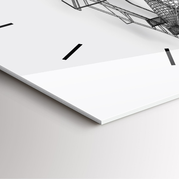 Reloj de pared cuadrado Estructura del coche de F1