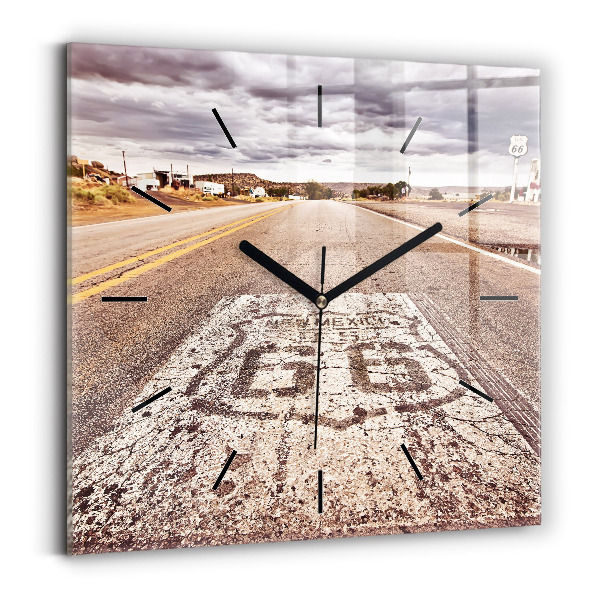Reloj cuadrado Ruta 66 EE.UU.