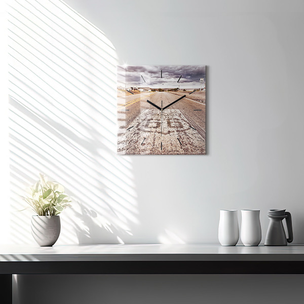 Reloj cuadrado Ruta 66 EE.UU.