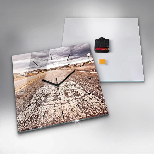 Reloj cuadrado Ruta 66 EE.UU.