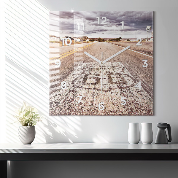 Reloj cuadrado Ruta 66 EE.UU.