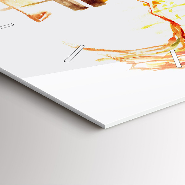 Reloj cuadrado Paisaje otoñal