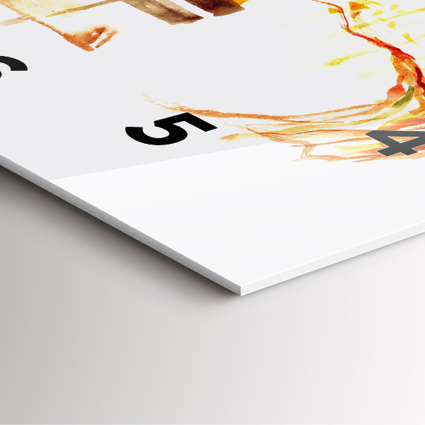 Reloj cuadrado Paisaje otoñal