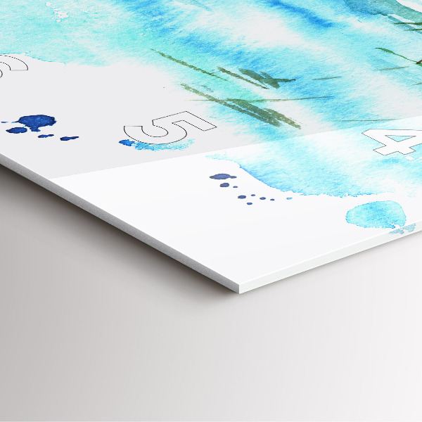 Reloj de pared cuadrado Cuadro isla desierta