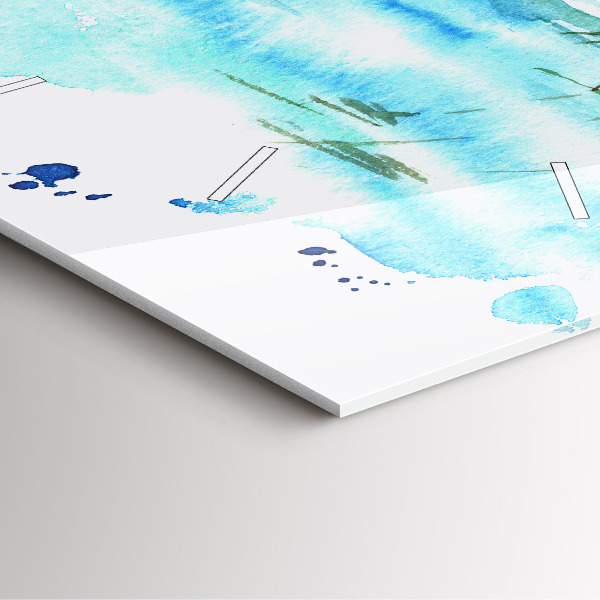 Reloj de pared cuadrado Cuadro isla desierta