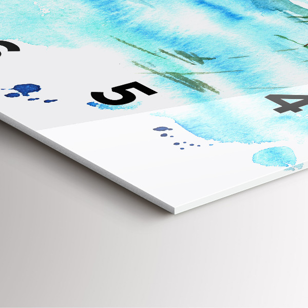 Reloj de pared cuadrado Cuadro isla desierta