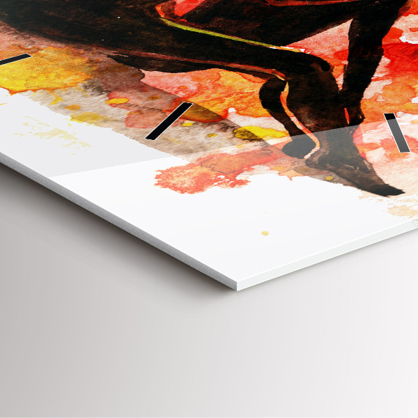 Reloj cuadrado Amor y una pareja de enamorados