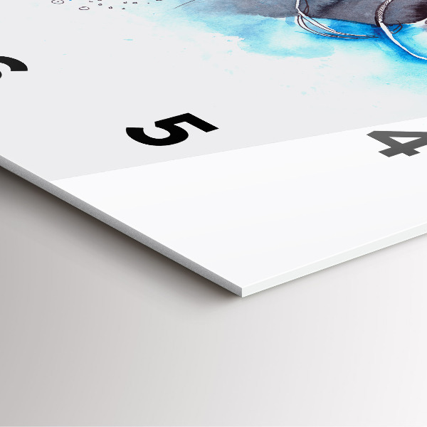 Reloj cuadrado Vida submarina de peces