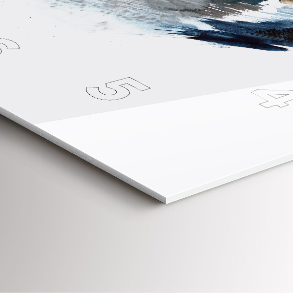 Reloj de pared cuadrado Capitán de barco con prismáticos