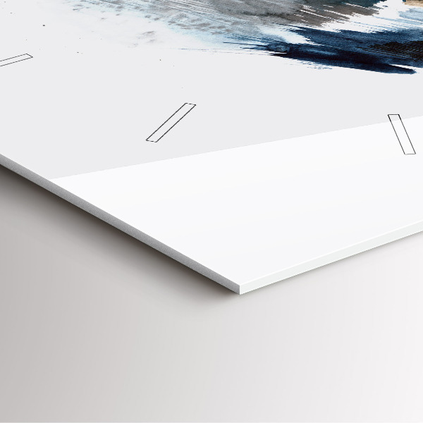 Reloj de pared cuadrado Capitán de barco con prismáticos