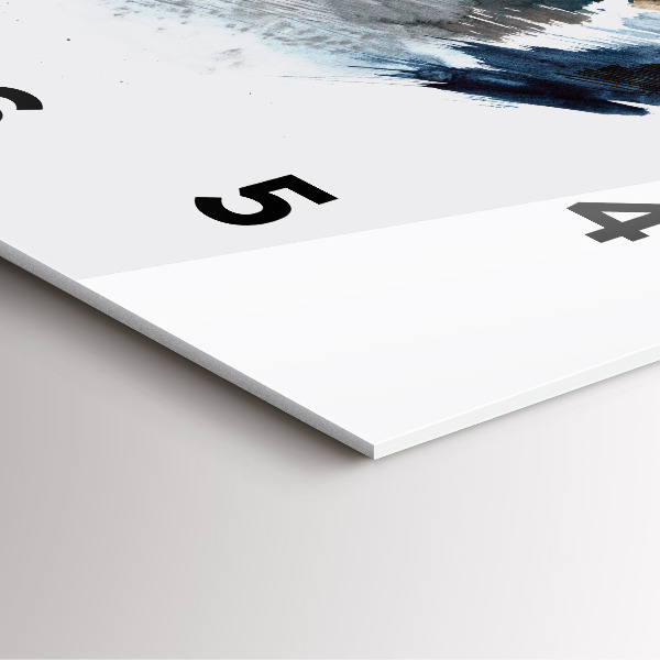 Reloj de pared cuadrado Capitán de barco con prismáticos