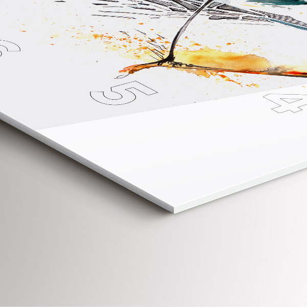 Reloj de pared cuadrado Un guerrero durante una cacería