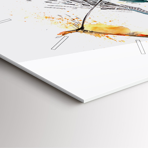 Reloj de pared cuadrado Un guerrero durante una cacería