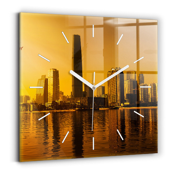Reloj cuadrado Río Zhujiang China