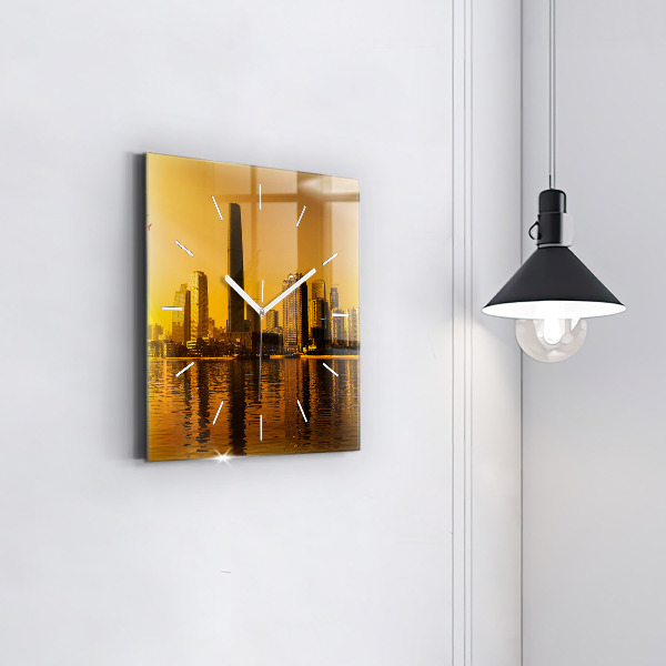 Reloj cuadrado Río Zhujiang China