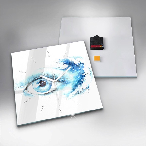 Reloj cuadrado Ojo marino