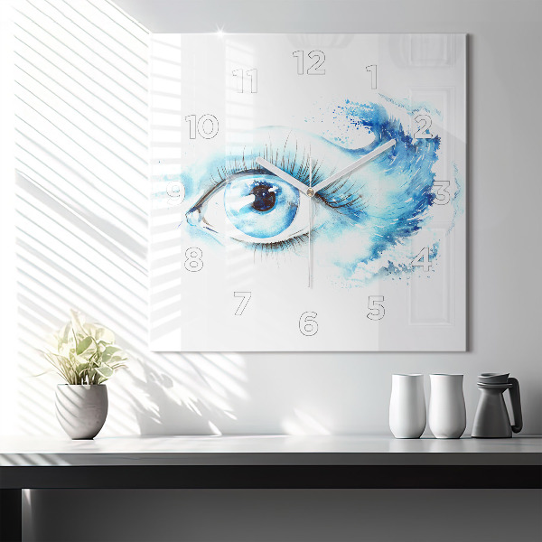 Reloj cuadrado Ojo marino