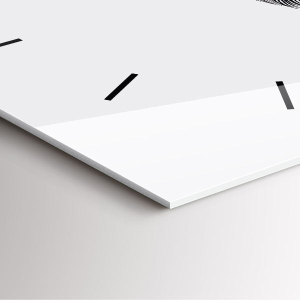 Reloj de pared cuadrado Ojo de hombre abstracto