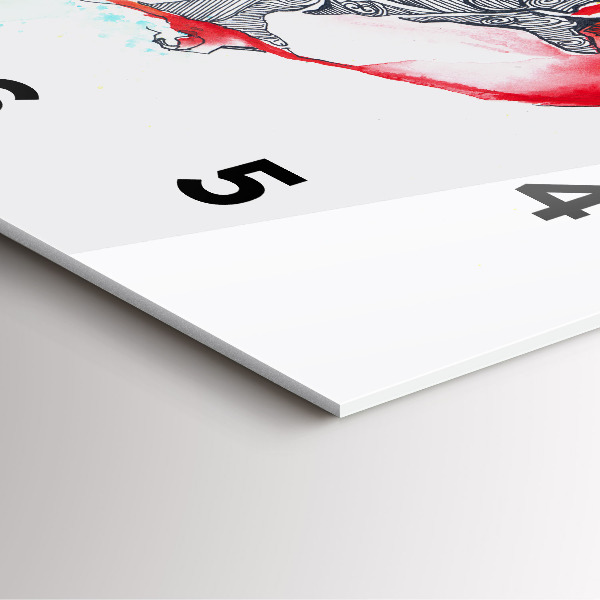 Reloj cuadrado Loro colorido en vuelo