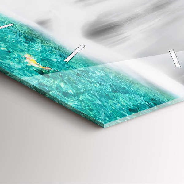 Reloj de pared cuadrado Cascada en Tailandia