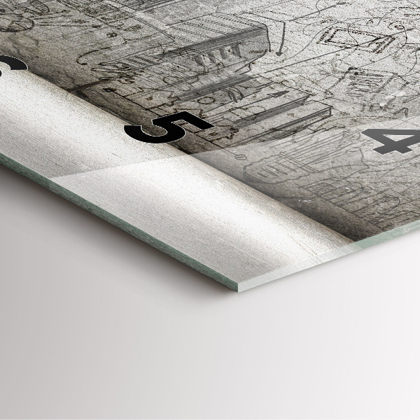 Reloj cuadrado Bosquejo de una ciudad