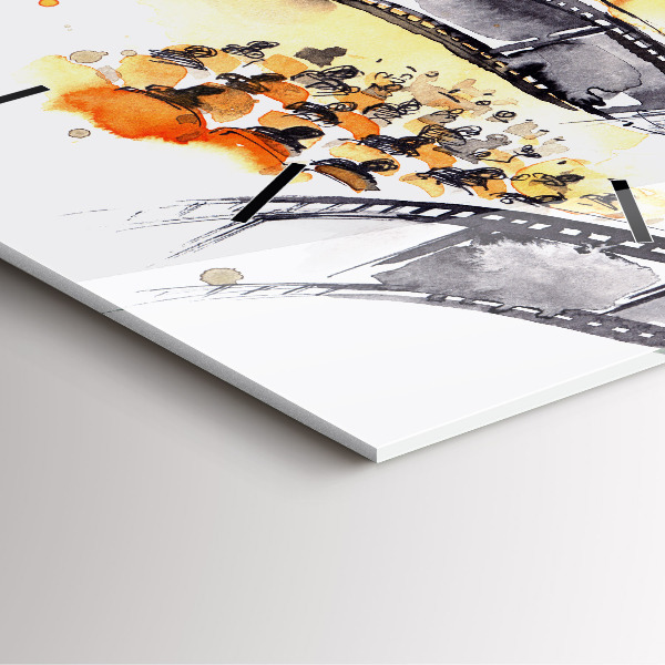 Reloj de pared cuadrado Cámara cinematográfica