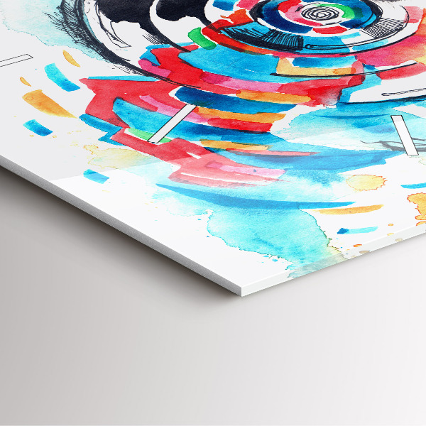 Reloj de pared cuadrado Mujer cámara fotógrafa