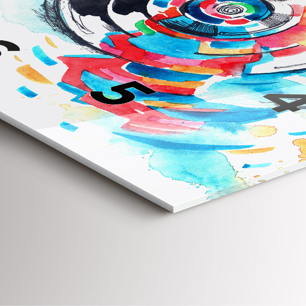 Reloj de pared cuadrado Mujer cámara fotógrafa