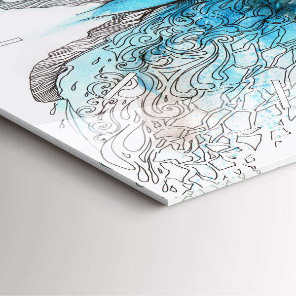 Reloj cuadrado Cara en forma de mariposa