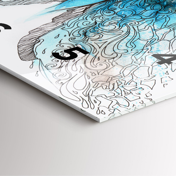 Reloj cuadrado Cara en forma de mariposa