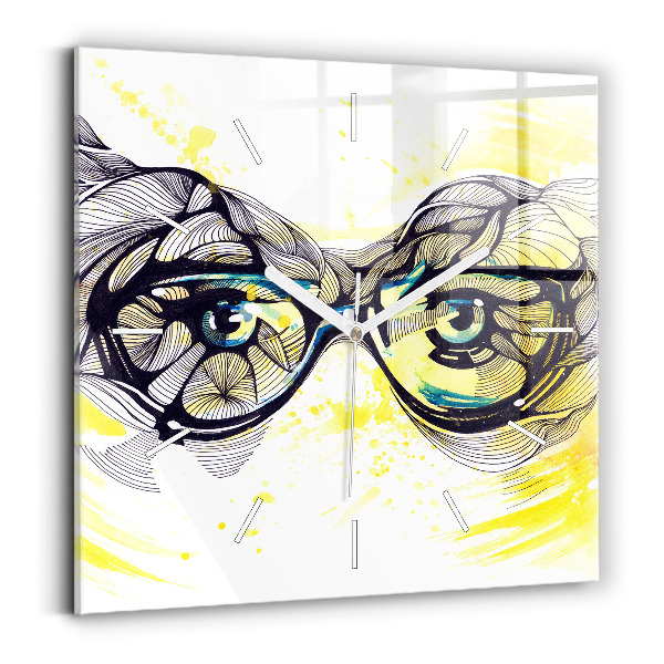 Reloj cuadrado Gafas