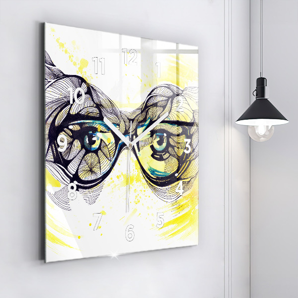 Reloj cuadrado Gafas