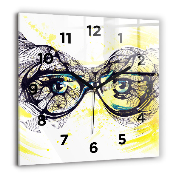 Reloj cuadrado Gafas