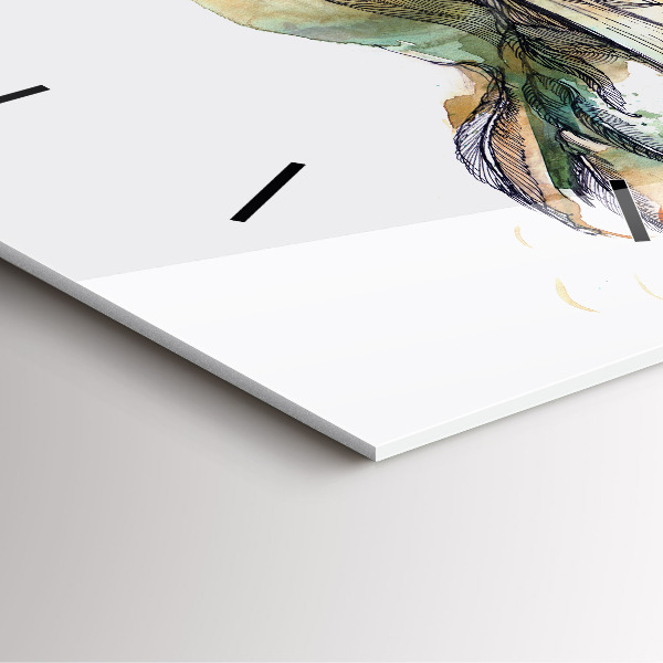 Reloj de pared cuadrado Libro de pájaros