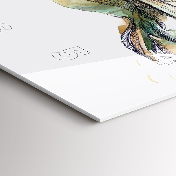 Reloj de pared cuadrado Libro de pájaros