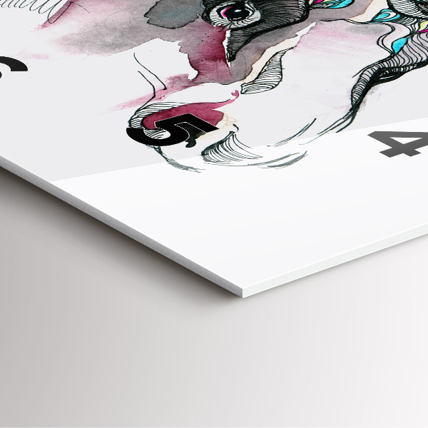 Reloj de pared cuadrado Alce abstracto