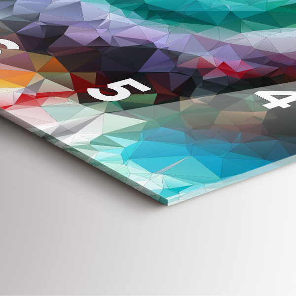 Reloj de pared cuadrado Ojo humano coloreado