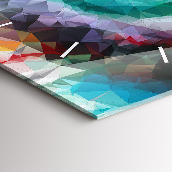 Reloj de pared cuadrado Ojo humano coloreado