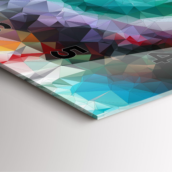 Reloj de pared cuadrado Ojo humano coloreado