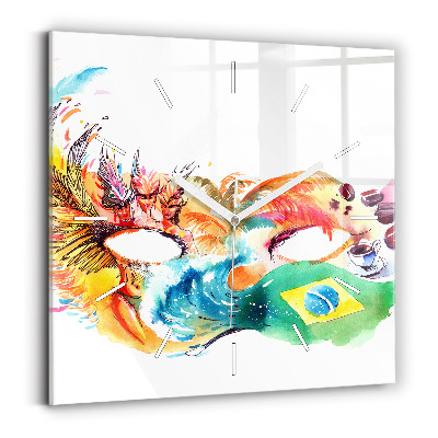 Reloj cuadrado Cultura - Bandera de Brasil