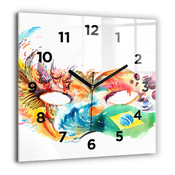 Reloj cuadrado Cultura - Bandera de Brasil