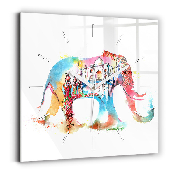 Reloj de pared cuadrado Cultura de la India