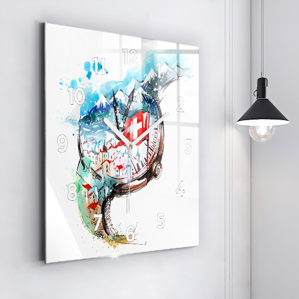 Reloj cuadrado Reloj suizo