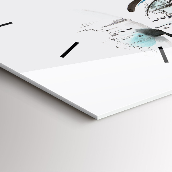 Reloj cuadrado La ciudad en gafas