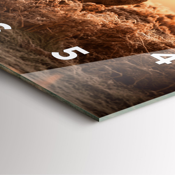 Reloj cuadrado Ciervo al amanecer